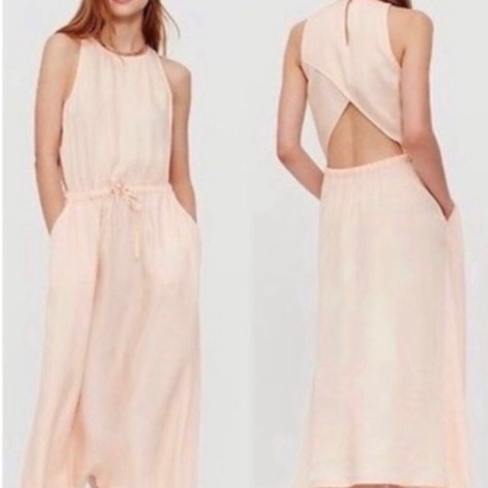 Lou & Grey open back midi dress